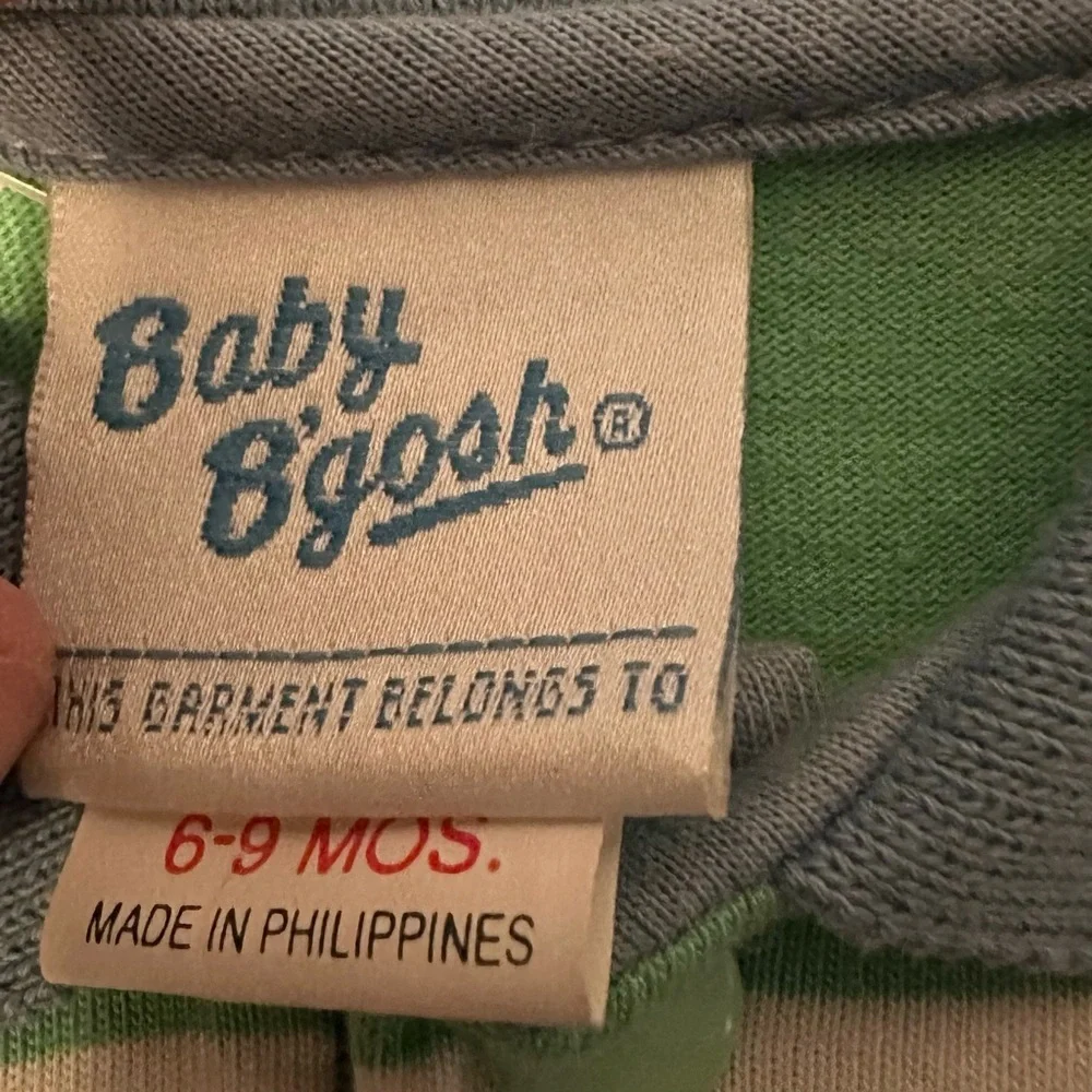 Vintage NWT OshKosh Baby B’gosh Boys Striped Polo Romper 1pc 6-9M Multicolor